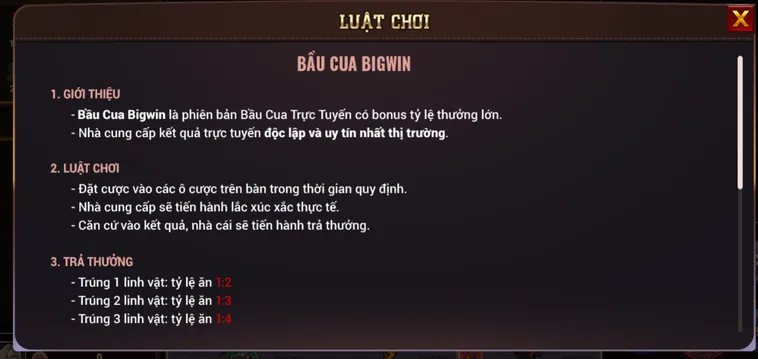 Chinh Phục Minigame Bầu Cua BigWin Tại BomWin Nhận Thưởng Cực Lớn Mỗi Ngày