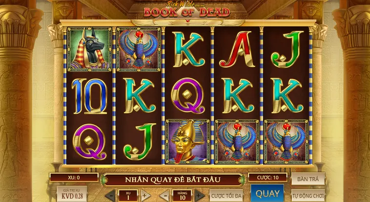 Slot Game Book Of Dead Tại BomWin Hành Trình Truy Tìm Kho Báu Huyền Bí