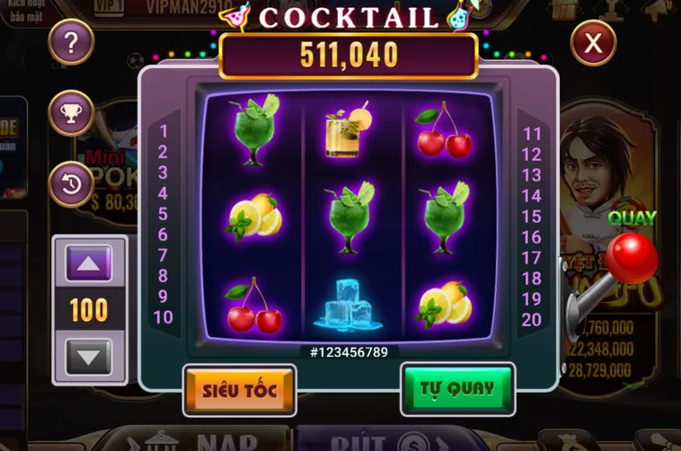 Slot Game Cocktail Tại BomWin Đỉnh Cao Đấu Trường Quay Hũ Đổi Thưởng