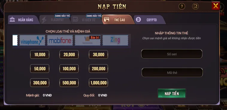 Nạp Tiền BomWin Hướng Dẫn Các Phương Thức Thanh Toán Nhanh Nhất