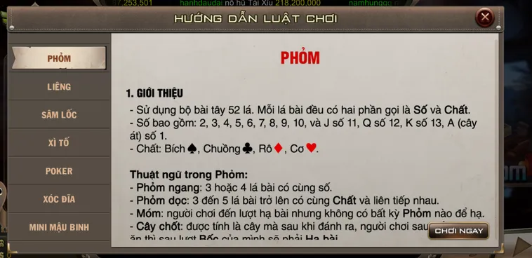 Chiên Thuật Đánh Phỏm Tại BomWin Đỉnh Cao Nhận Thưởng Cực Lớn Mỗi Ngày