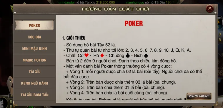 Chinh Phục Đỉnh Cao Poker Tại BomWin Với Cơ Hội Nhận Thưởng Cực Lớn Mỗi Ngày